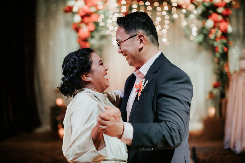 A wedding photograph of Jess